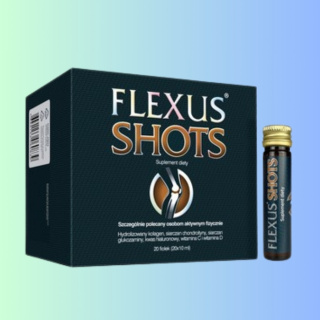 FLEXUS SHOTS - suplement na stawy, dla osób aktywnych fizycznie, Valentis, 20 fiolek x 10 ml