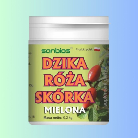 DZIKA RÓŻA SKÓRKA - grubo mielona suplement, Sanbios, 200g DZIKA RÓŻA SKÓRKA - grubo mielona suplement, Sanbios, 200g