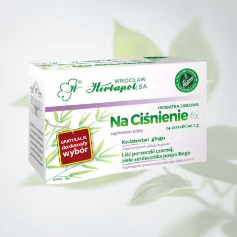 Na Ciśnienie herbatka ziołowa Herbapol 24 saszetki - wsparcie dla prawidłowego ciśnienia krwi Na Ciśnienie herbatka ziołowa Herbapol 24 saszetki - wsparcie dla prawidłowego ciśnienia krwi