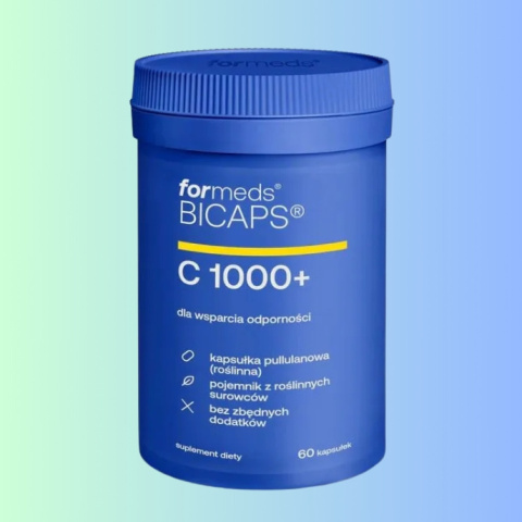 Bicaps C 1000+ ForMeds 60 kapsułek - witamina C dla odporności i ochrony organizmu Bicaps C 1000+ ForMeds 60 kapsułek - witamina C dla odporności i ochrony organizmu