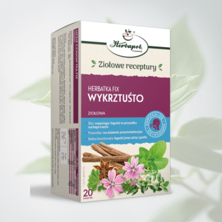 Herbatka Fix WYKRZTUŚTO ziołowa Herbapol 20 saszetek - wspomaga zdrowie dróg oddechowych