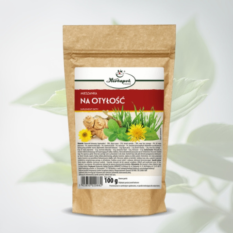 Mieszanka NA OTYŁOŚĆ - Suplement Diety Herbapol 100g - wspomaganie odchudzania i kontrola wagi Mieszanka NA OTYŁOŚĆ - Suplement Diety Herbapol 100g - wspomaganie odchudzania i kontrola wagi
