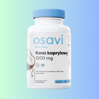 Osavi Vital - Kwas kaprylowy 1200mg w 100% z oleju kokosowego, Olivit, 120 kapsułek