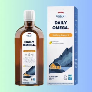 Osavi DAILY OMEGA 1600mg Omega 3 z oleju rybiego - naturalny aromat cytrynowy, Olivit, 250ml