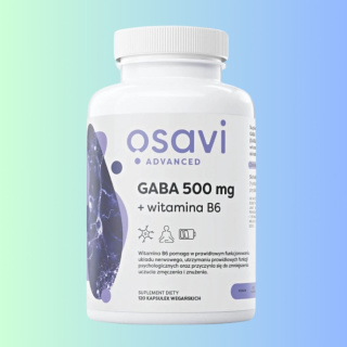 Osavi Advanced GABA 500mg + B6 - wsparcie układu nerwowego, 120 kapsułek