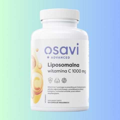 Osavi Advanced Liposomalna Witamina C 1000mg - wysoka przyswajalność, 120 kapsułek