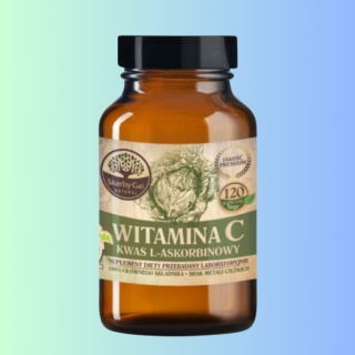 Witamina C z kapusty - naturalny kwas L-askorbinowy, Skarby Gai Natural, 120 kapsułek