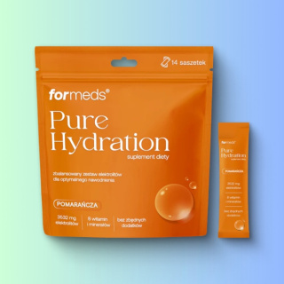 Pure Hydration - Elektrolity dla szybkiego nawodnienia organizmu POMARAŃCZA, Formeds, 14 porcji w saszetkach