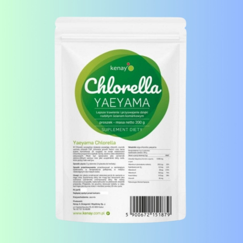 Chlorella YAEYAMA Kenay - wsparcie trawienia i oczyszczania, 200g