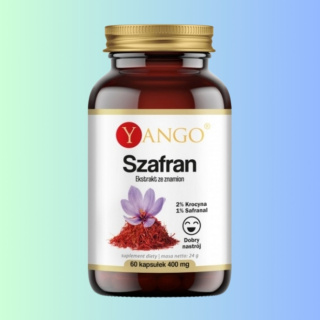 Szafran Yango - ekstrakt ze znamion szafranu, 90 kapsułek roślinnych