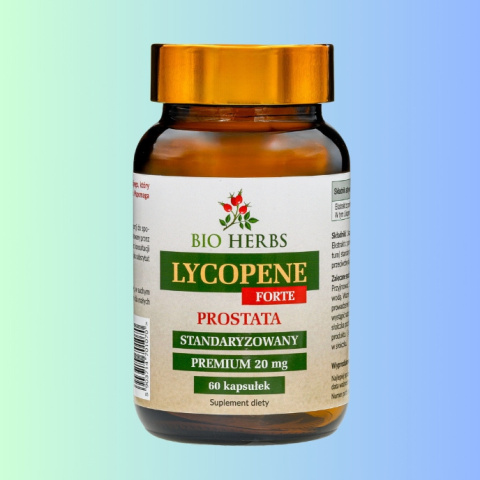 Lycopene FORTE Prostata - 20mg premium, Bio Herbs, 60 kapsułek Lycopene FORTE Prostata - 20mg premium, Bio Herbs, 60 kapsułek