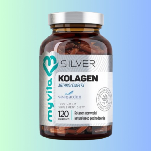 Silver KOLAGEN Arthro Complex - naturalny kolagen norweski, MyVita, 120 kapsułek
