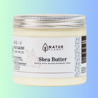 Natur Planet Shea Butter - Masło Shea nierafinowane 100%, Info-Pharm, 200ml
