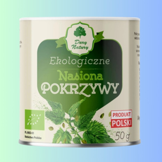 Ekologiczne Nasiona Pokrzywy, Dary Natury, 50g