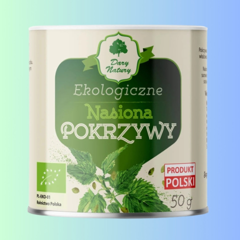 Ekologiczne Nasiona Pokrzywy, Dary Natury, 50g