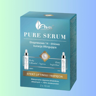 PURE SERUM Kuracja liftingująca - Efekt liftingu i napięcia, Ava Laboratorium, 2x 10ml