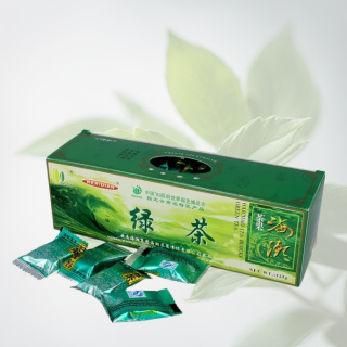 Green Tea HAICHAO - Herbata zielona prasowana w kostkach, Meridian, 125g