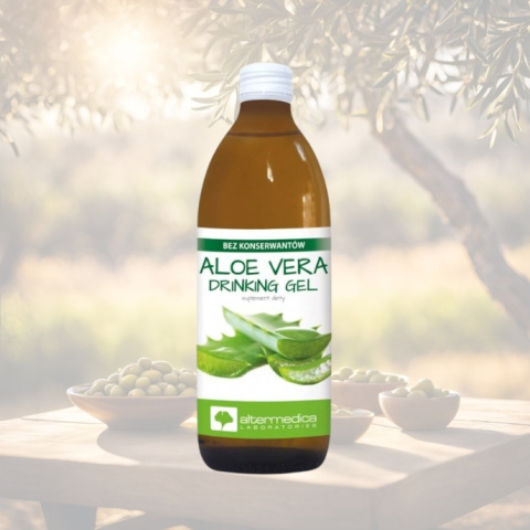 ALOE VERA Drinking Gel - Naturalny żel aloesowy bez konserwantów, Altermedica, 500ml ALOE VERA Drinking Gel - Naturalny żel aloesowy bez konserwantów, Altermedica, 500ml