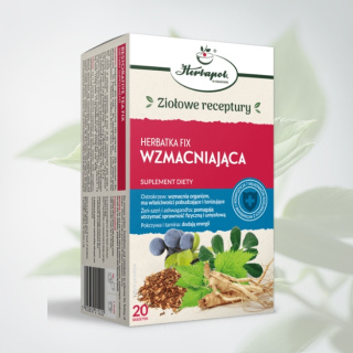 Ziołowe Receptury Herbatka FIX WZMACNIAJĄCA - suplement diety, Herbapol, 20 saszetek