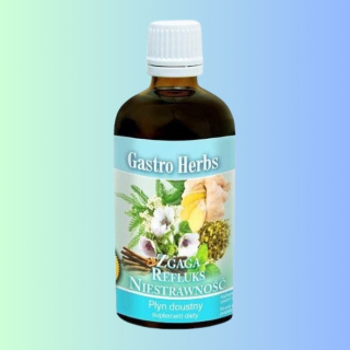 Gastro Herbs - Zgaga, Refluks, Niestrawność, Inwent Herbs, 100ml