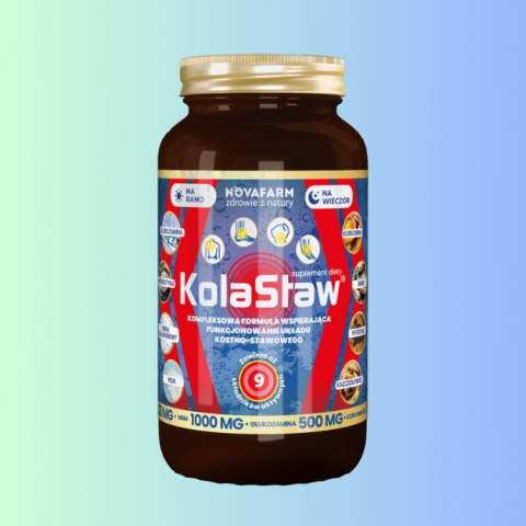 Kolastaw - Kompleksowa formuła dla układu kostno-stawowego, Novafarm, 100 kapsułek Kolastaw - Kompleksowa formuła dla układu kostno-stawowego, Novafarm, 100 kapsułek