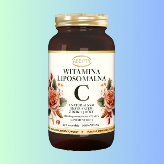 Witamina C Liposomalna + Dzika Róża 70% – Asepta – 100 kapsułek
