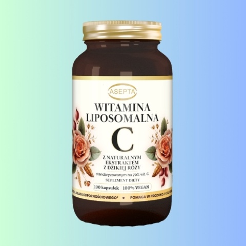 Witamina C Liposomalna + Dzika Róża 70% – Asepta – 100 kapsułek
