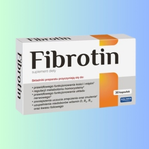 Fibrotin Solinea – zdrowe kości, mięśnie i odporność, 30 kapsułek