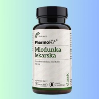 Miodunka Lekarska Ekstrakt z Korzenia – Wsparcie Układu Oddechowego, PharmoVit, 90 kapsułek