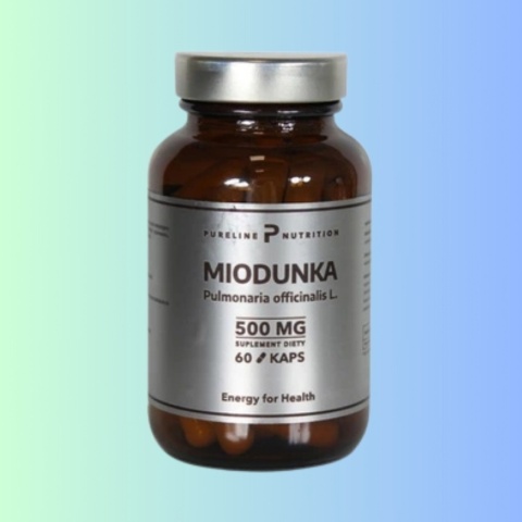 Miodunka 500 mg – PURELINE NUTRITION MedFuture – 60 kapsułek na wsparcie płuc i dróg oddechowych