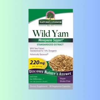 Wild Yam – Pochrzyn Chiński na menopauzę – Nature's Answer – 60 kapsułek wspierających równowagę hormonalną