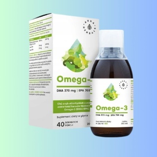 Omega-3 DHA EPA – Aura Herbals – 200 ml oleju z ryb Atlantyckich dla serca, mózgu i stawów