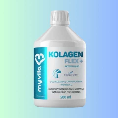 SILVER Kolagen Flex+ Active – MyVita – 500 ml płynu wspierającego stawy, skórę i włosy