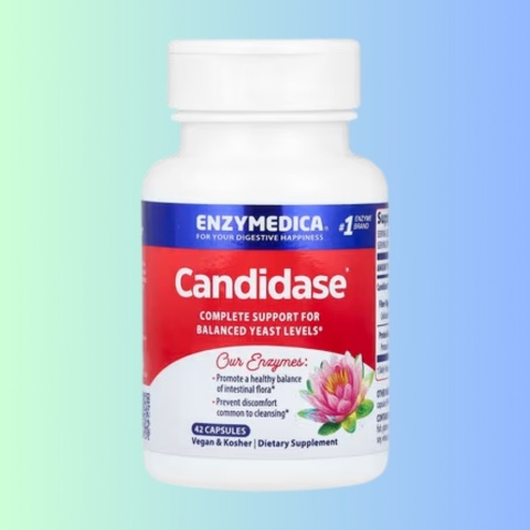 Enzymedica Candidase – suplement wspierający równowagę mikroflory i układ pokarmowy, 42 kapsułki
