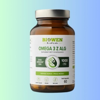 Omega 3 z alg Biowen 60 kapsułek na wzrok i pracę mózgu
