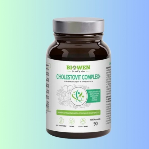 Biowen Cholestovit Complex+ 90 kapsułek na cholesterol i układ sercowo-naczyniowy