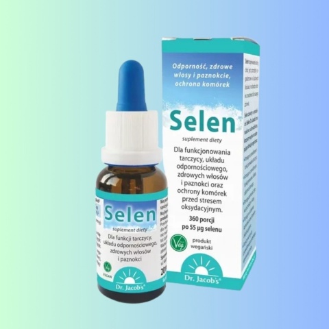 Dr Jacob's Selen Selenian Sodu 360 porcji krople wspierające odporność i tarczycę