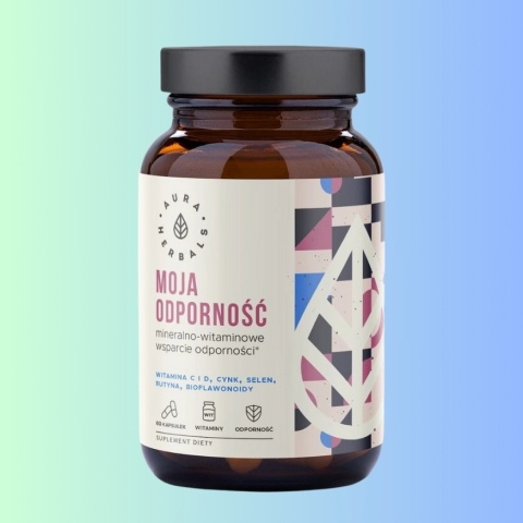 Moja Odporność – Minerały i Witaminy 60 kapsułek roślinnych, Aura Herbals