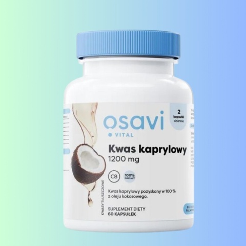 Osavi Kwas kaprylowy 1200 mg 60 kapsułek suplement diety