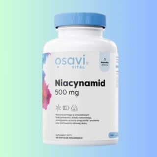 Osavi Witamina B3 500 mg 120 kapsułek Niacynamid OSAVI Olivit suplement diety