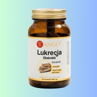 YANGO Lukrecja ekstrakt 10:1 60 kapsułek suplement diety