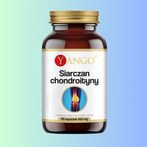 YANGO Siarczan Chondroityny z chrząstki wołowej 90 kapsułek suplement diety wsparcie stawów