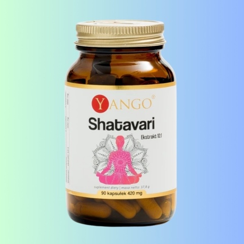 YANGO Shatavari ekstrakt 90 kapsułek suplement diety wsparcie witalności, odporności i płodności