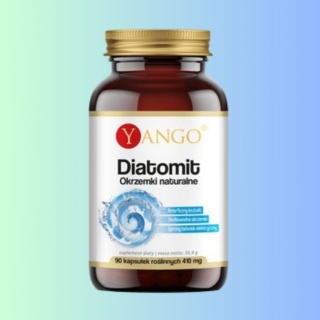 YANGO Diatomit Okrzemki naturalne 90 kapsułek suplement diety oczyszczanie organizmu i źródło krzemu