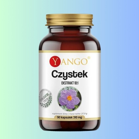 YANGO Czystek ekstrakt 10:1 90 kapsułek suplement diety wspiera odporność i naturalną ochronę organizmu