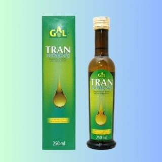 Gal Tran Norweski 250 ml suplement diety naturalny aromat źródło kwasów omega-3 i witamin A+D+E