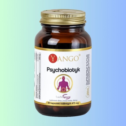 YANGO Psychobiotyk Probiotyk + GABA 60 kapsułek suplement diety wspiera układ nerwowy i jelita