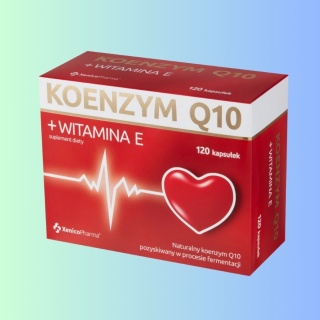 Xenico Koenzym Q10 + Witamina E 120 kapsułek suplement diety wsparcie serca i odporności