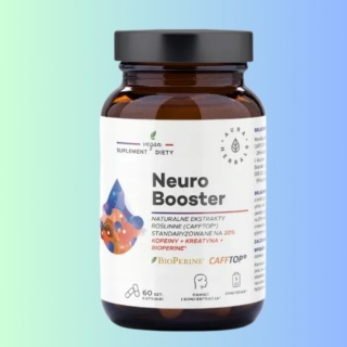 Aura Herbals Neuro Booster 60 kapsułek – suplement diety wspierający koncentrację i redukcję zmęczenia