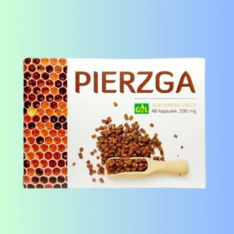 GAL Pierzga Pszczela 48 kapsułek – suplement diety wspierający odporność i witalność